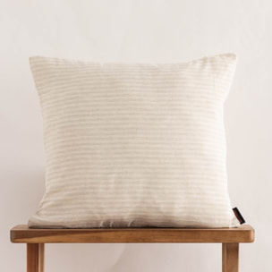 Housse de coussin jacquard 50x50 cm Jávea Mediana Gris Clair