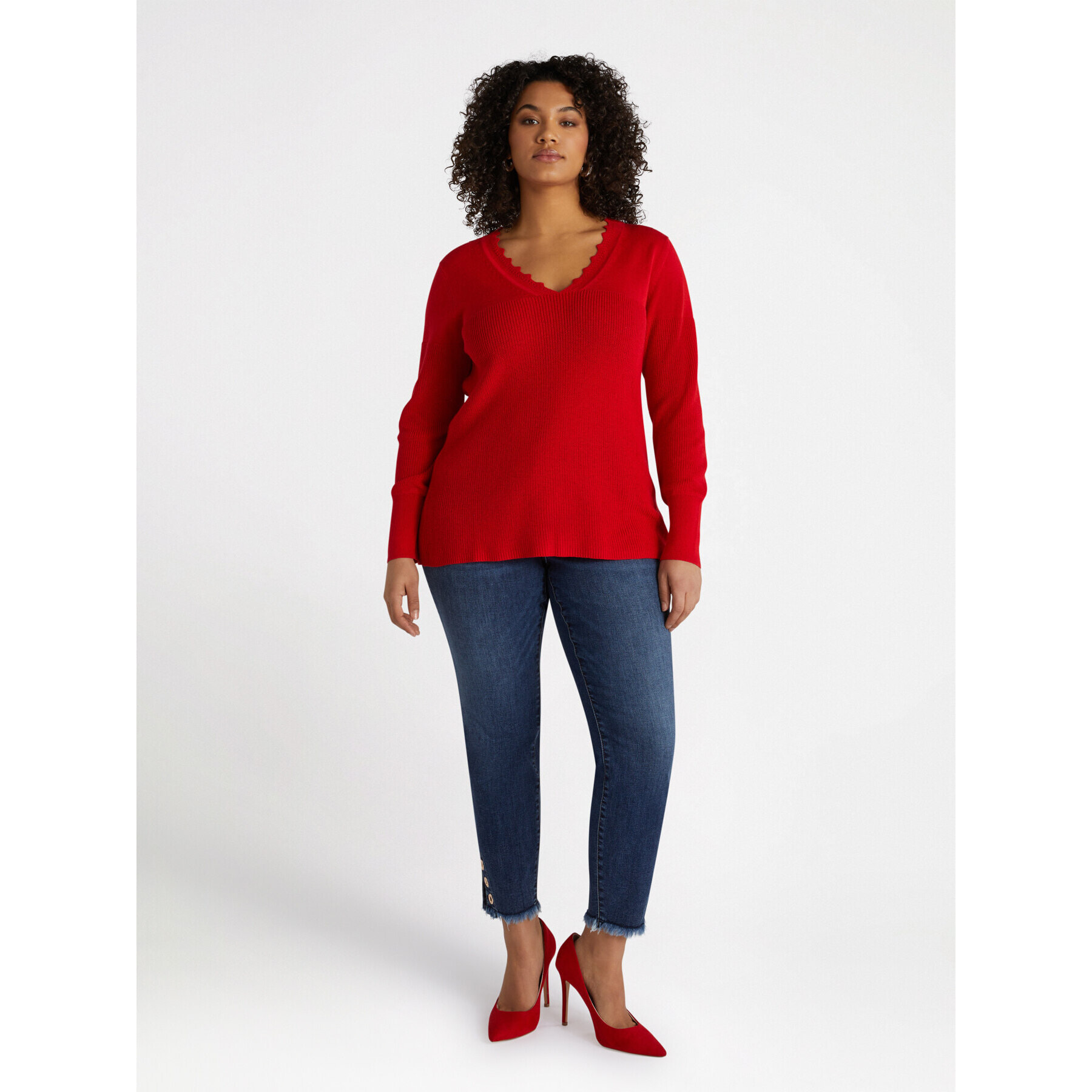 Fiorella Rubino - Jeggings con occhielli al fondo - Blu