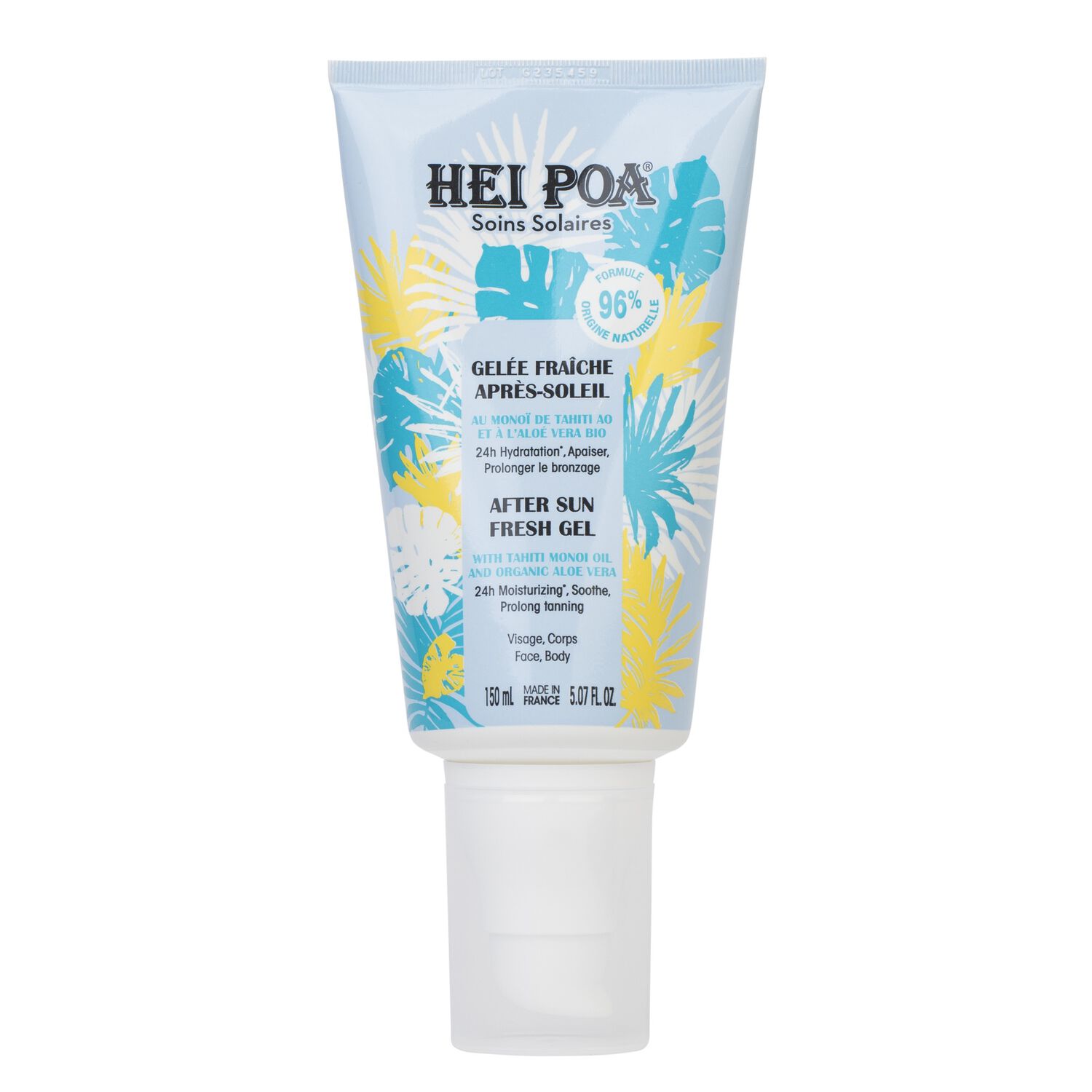 Gelée Fraîche  - Après-Soleil Au Monoï de Tahiti AO et à l'Aloe Vera Bio 150 ml