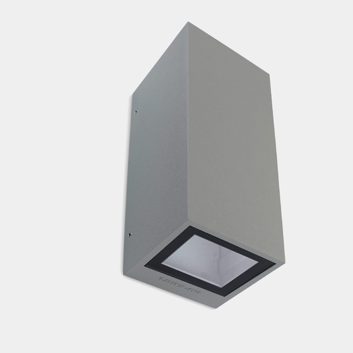 LEDS C4 Aplique IP65 Afrodita Power LED Double Emission LED 21.6 Blanco cálido - 3000K ON-OFF Gris 1324lm