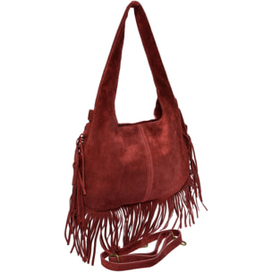 Borsa a tracolla Isabella Rhea Bordeaux
