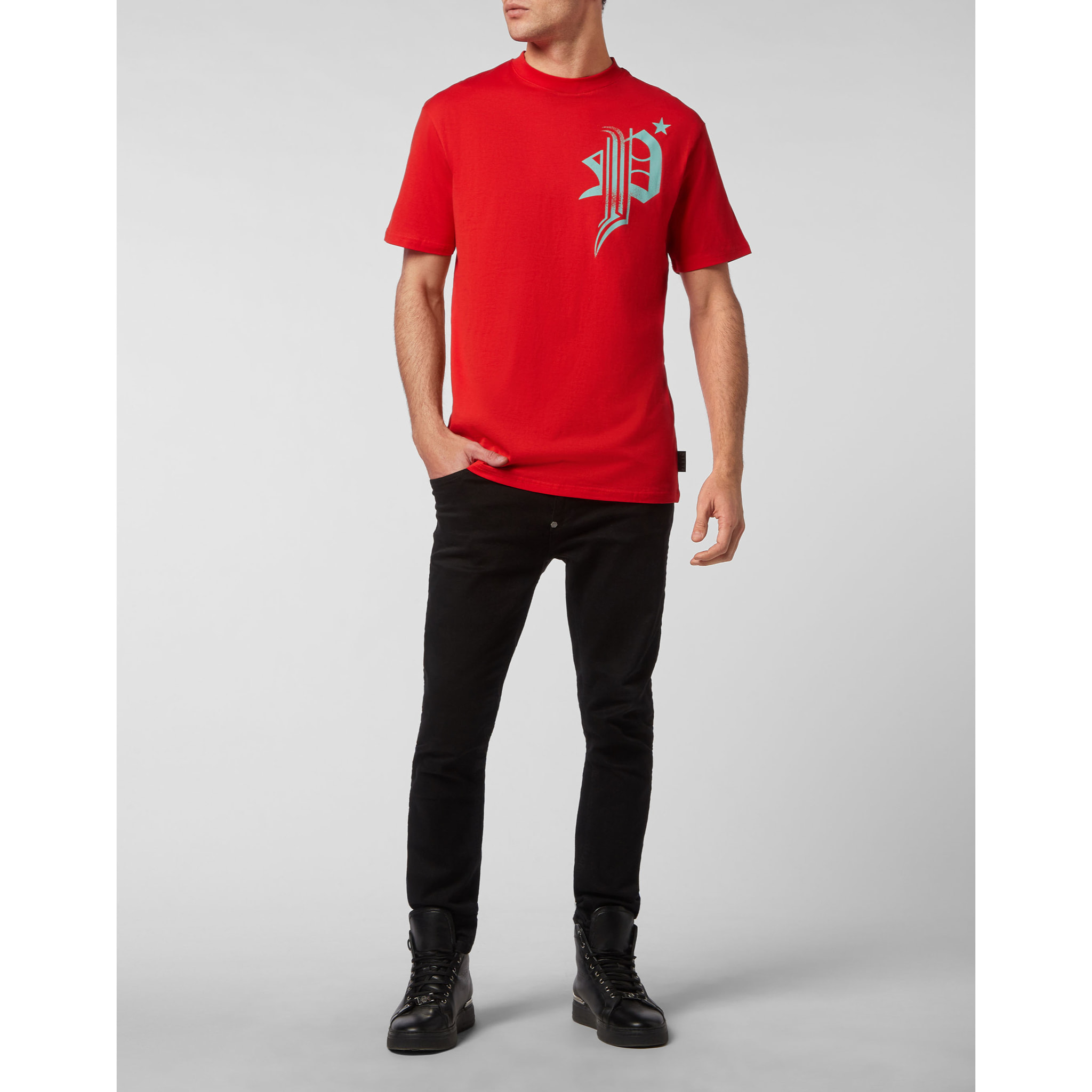 PHILIPP PLEIN Camiseta Cuello Redondo SKULL