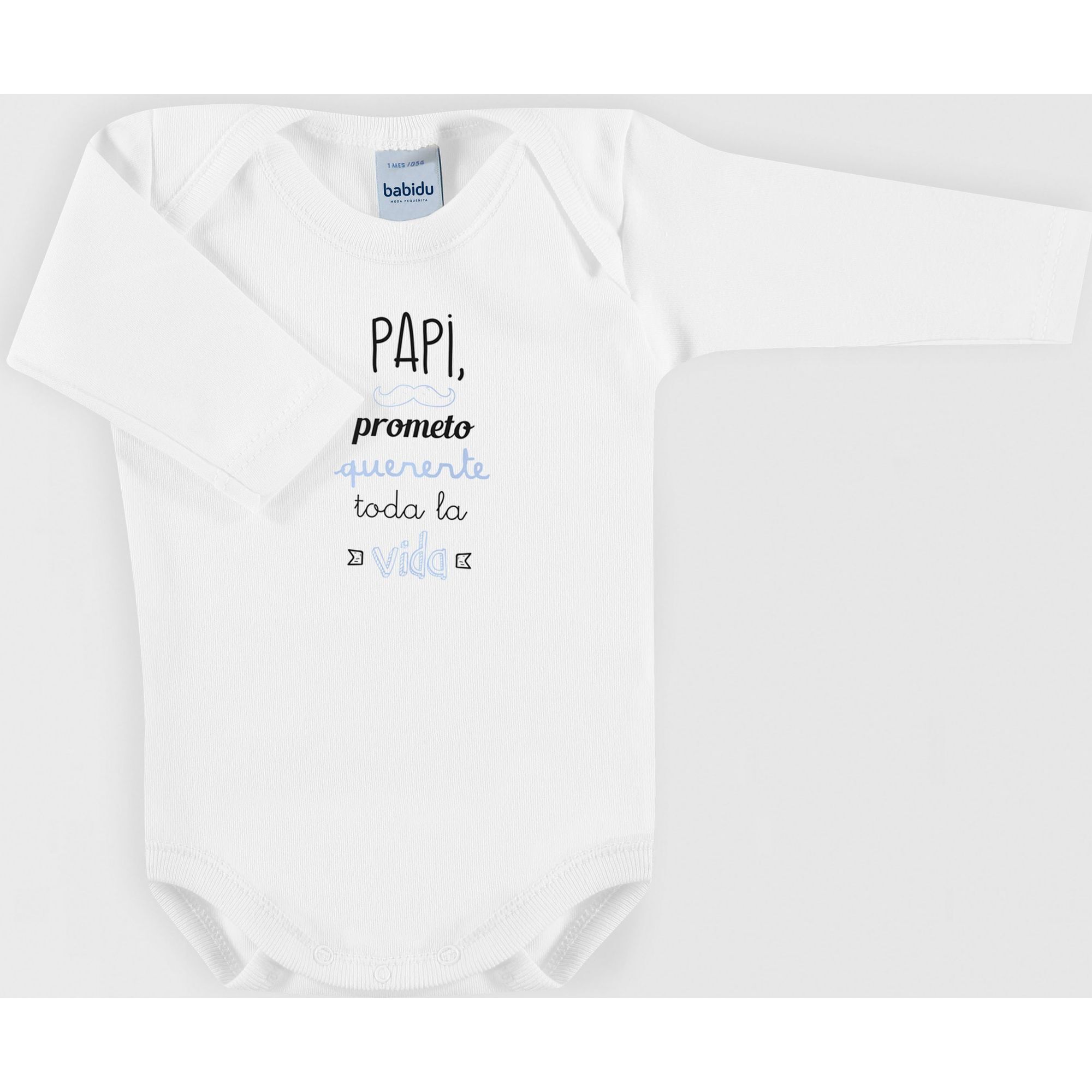 Body bebé manga larga frases americano