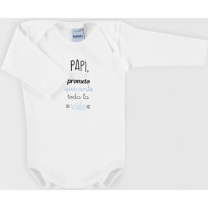 Body bebé manga larga frases americano