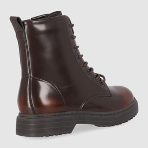 Botines - Marron - Tacón: Bajo