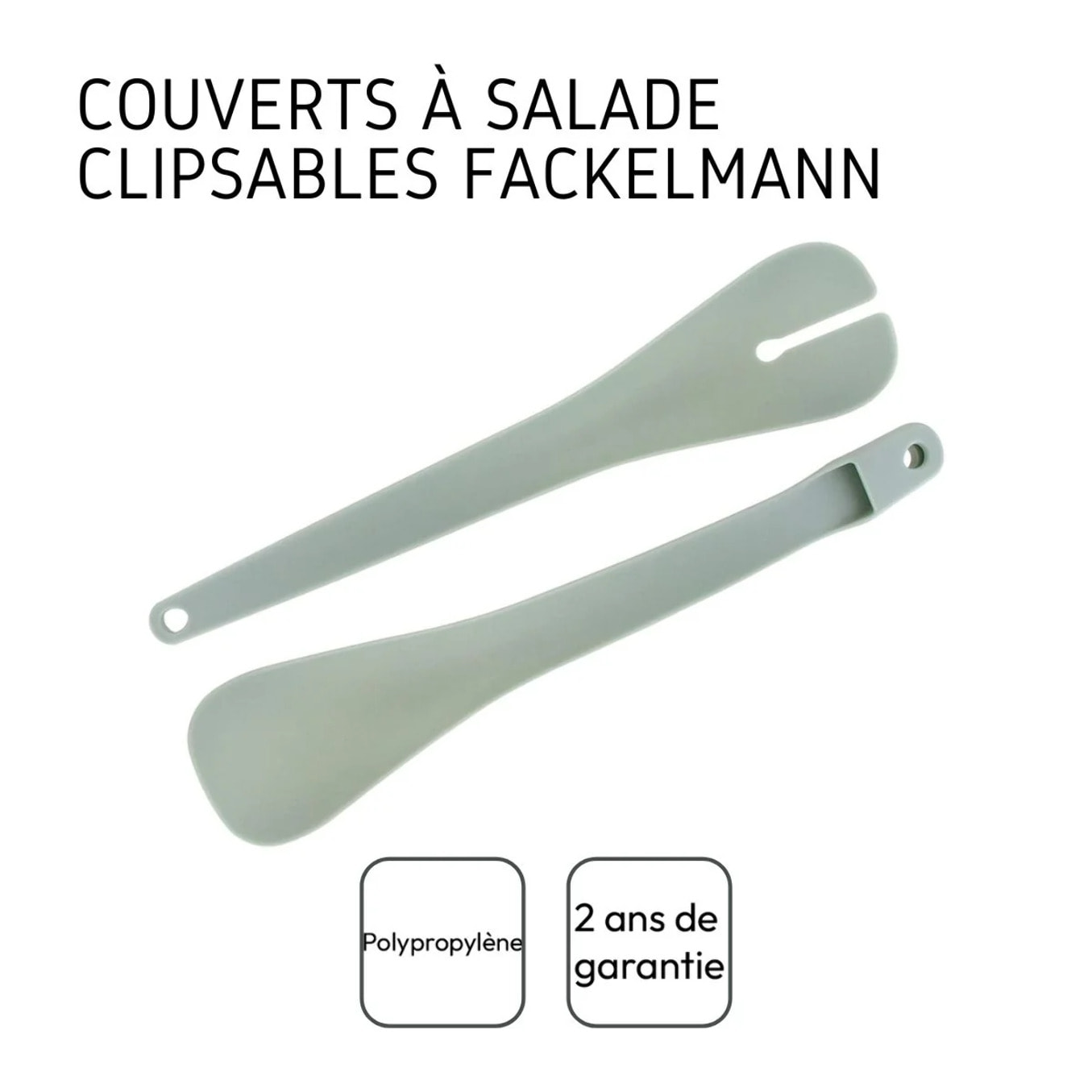Lot de couverts à salade en plastique Fackelmann