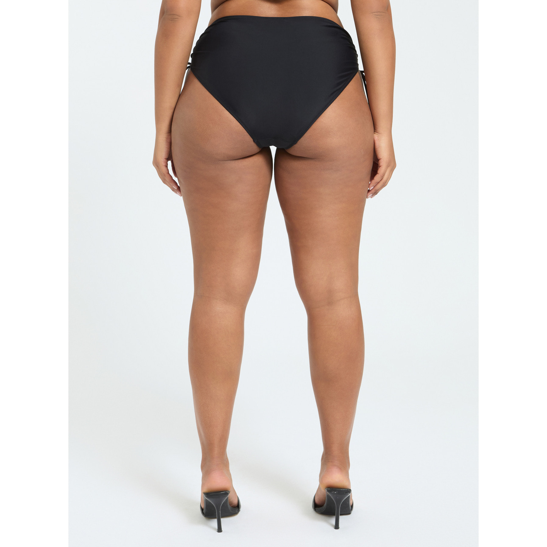 Fiorella Rubino - Braguita con drapeado y lazos - Negro