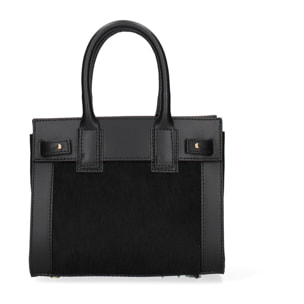 Borsa a mano da donna Made in Italy - Modello Oriana Plus - Vera pelle - 8.5 x 11.5 x 4.0 cm