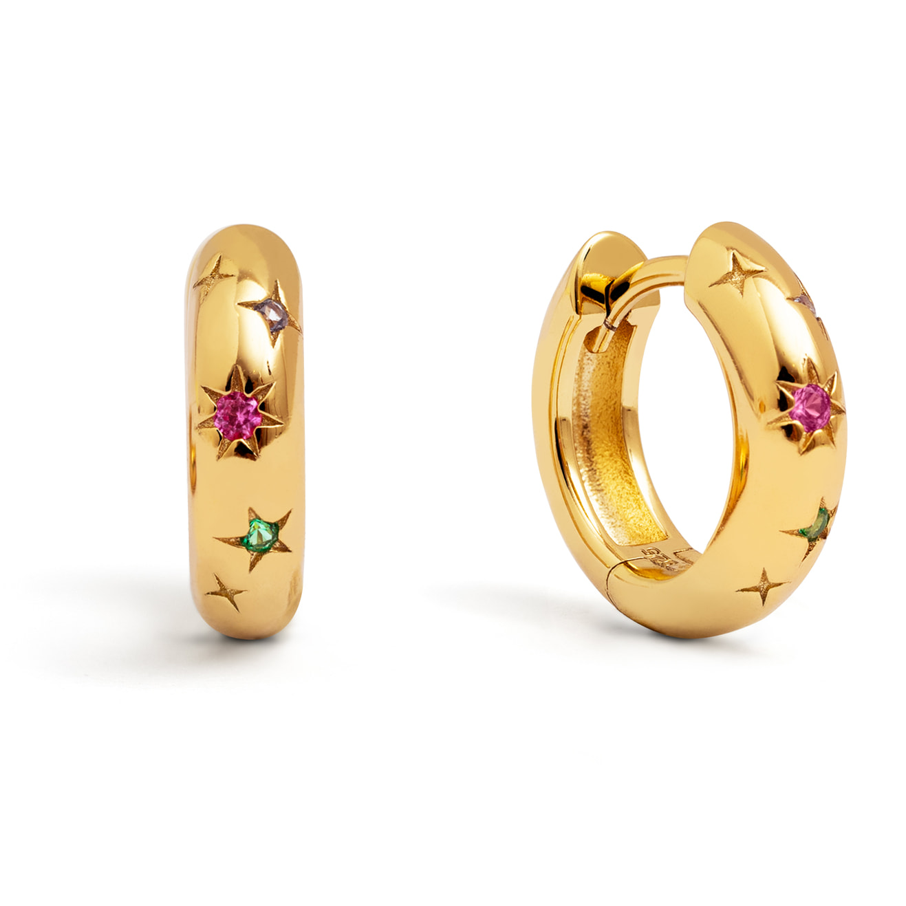 Orecchino Spark Color Placcato Oro