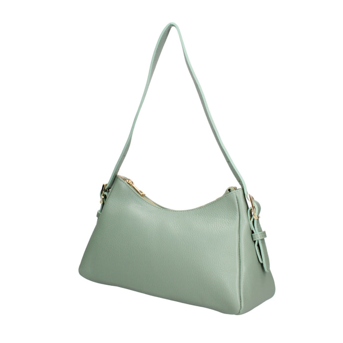 Borsa a mano da donna Made in Italy - Modello Calliope - 100% pelle - 31.0 x 17.0 x 10.0 cm