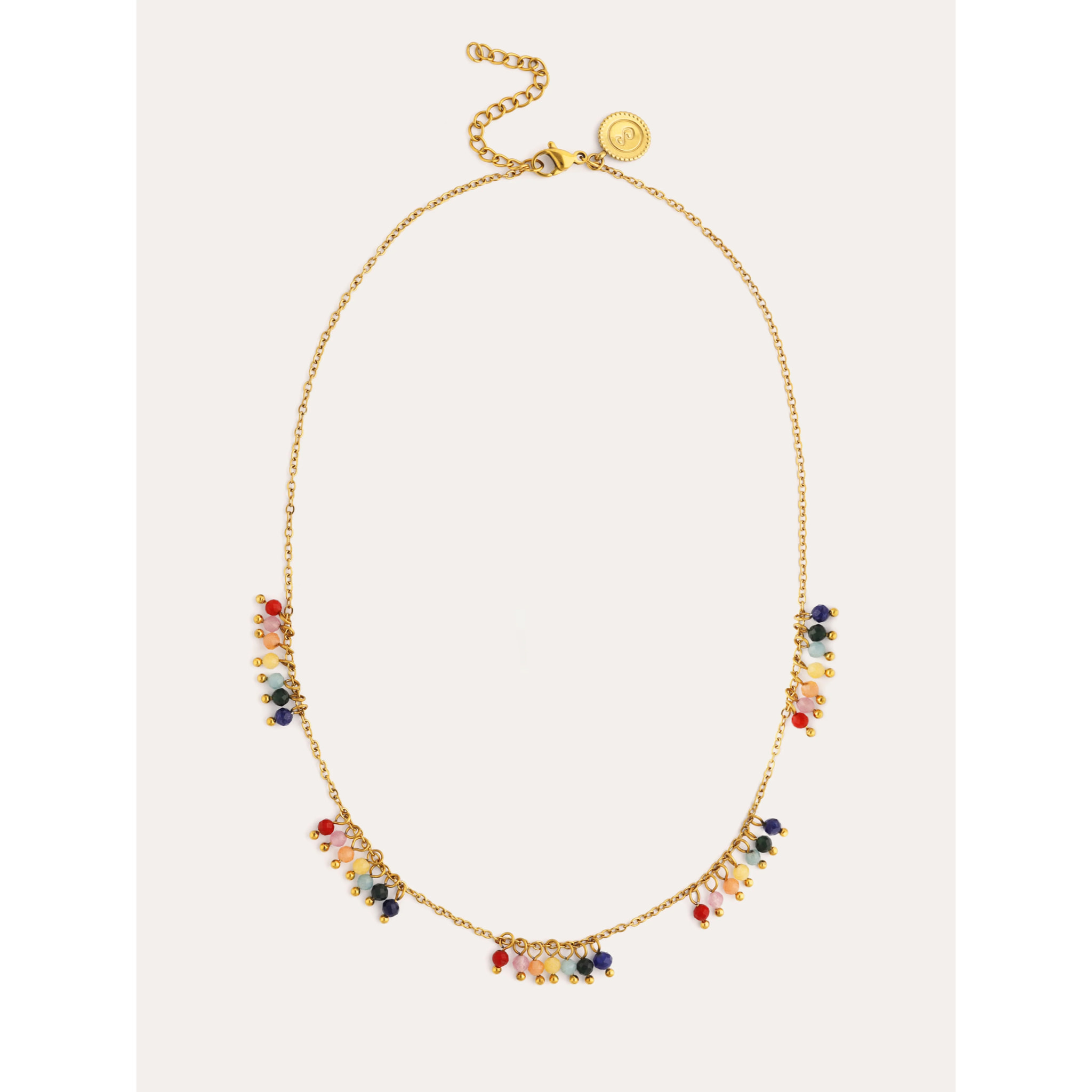 Collar Palmar Colors Acero Baño Oro