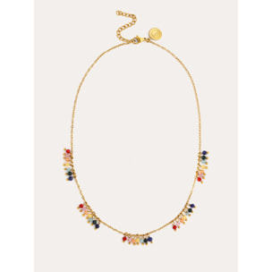 Collar Palmar Colors Acero Baño Oro