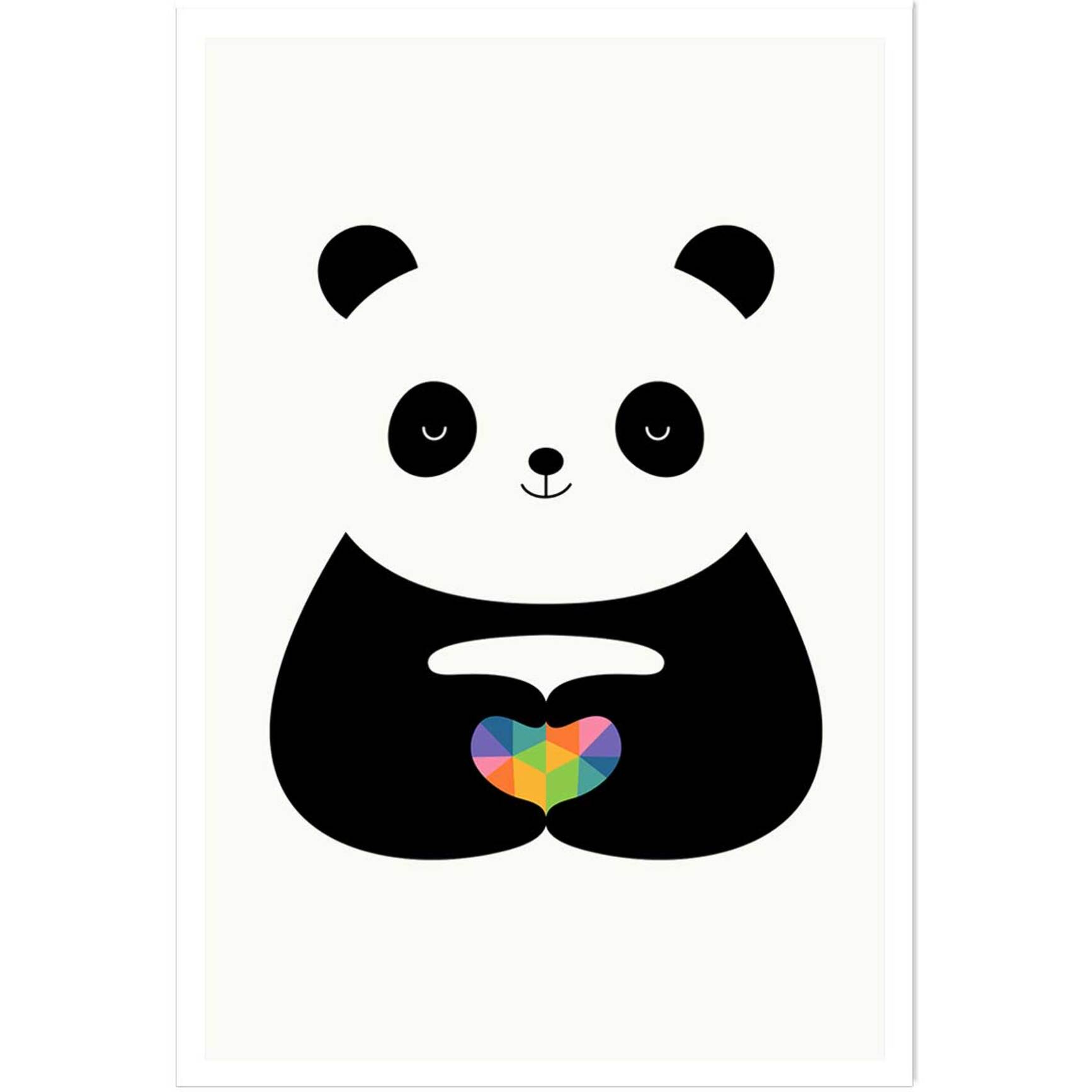 Affiche  love panda Affiche seule