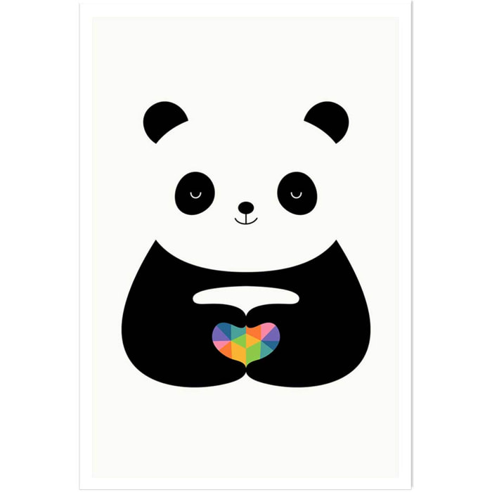 Affiche  love panda Affiche seule