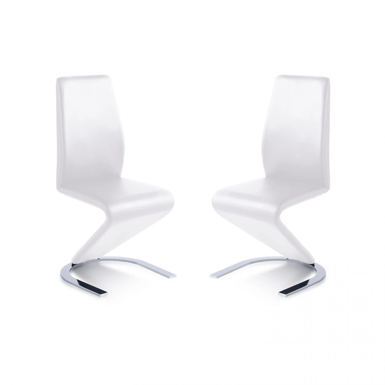 Pack 2 sillas de comedor Rin símil piel Blanco