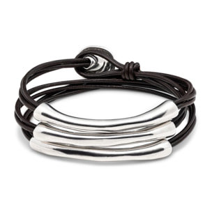 Pulsera "o no tubi" PLATEADO L