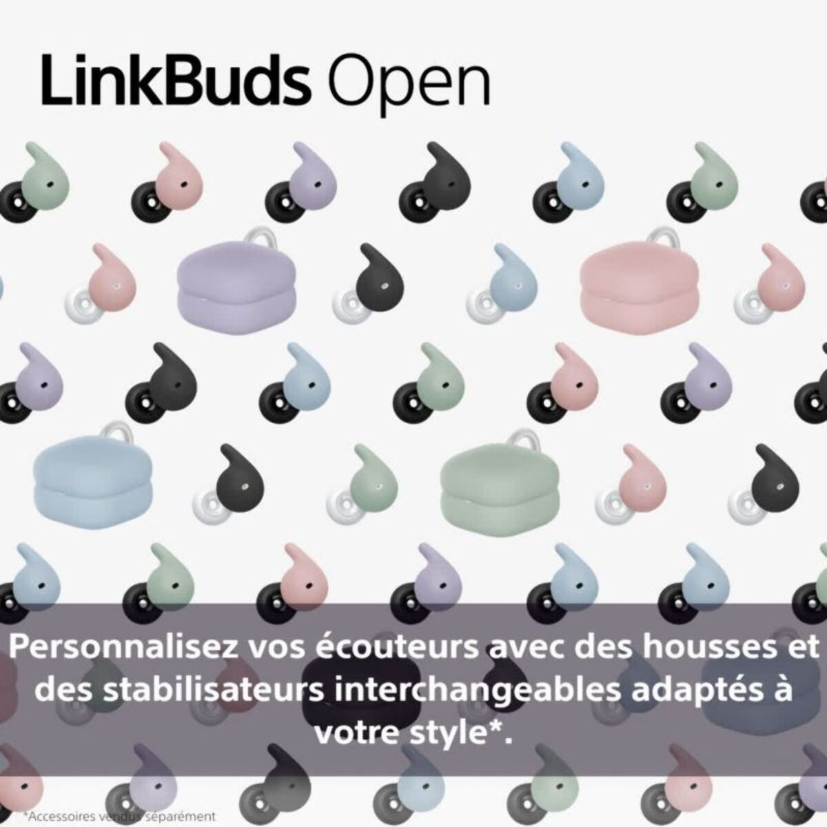 ACC. SONY Supports LinkBuds Open Noir