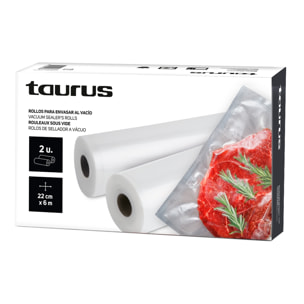 Taurus - Envasadora al vacío Set Rollos VacPack 22x6