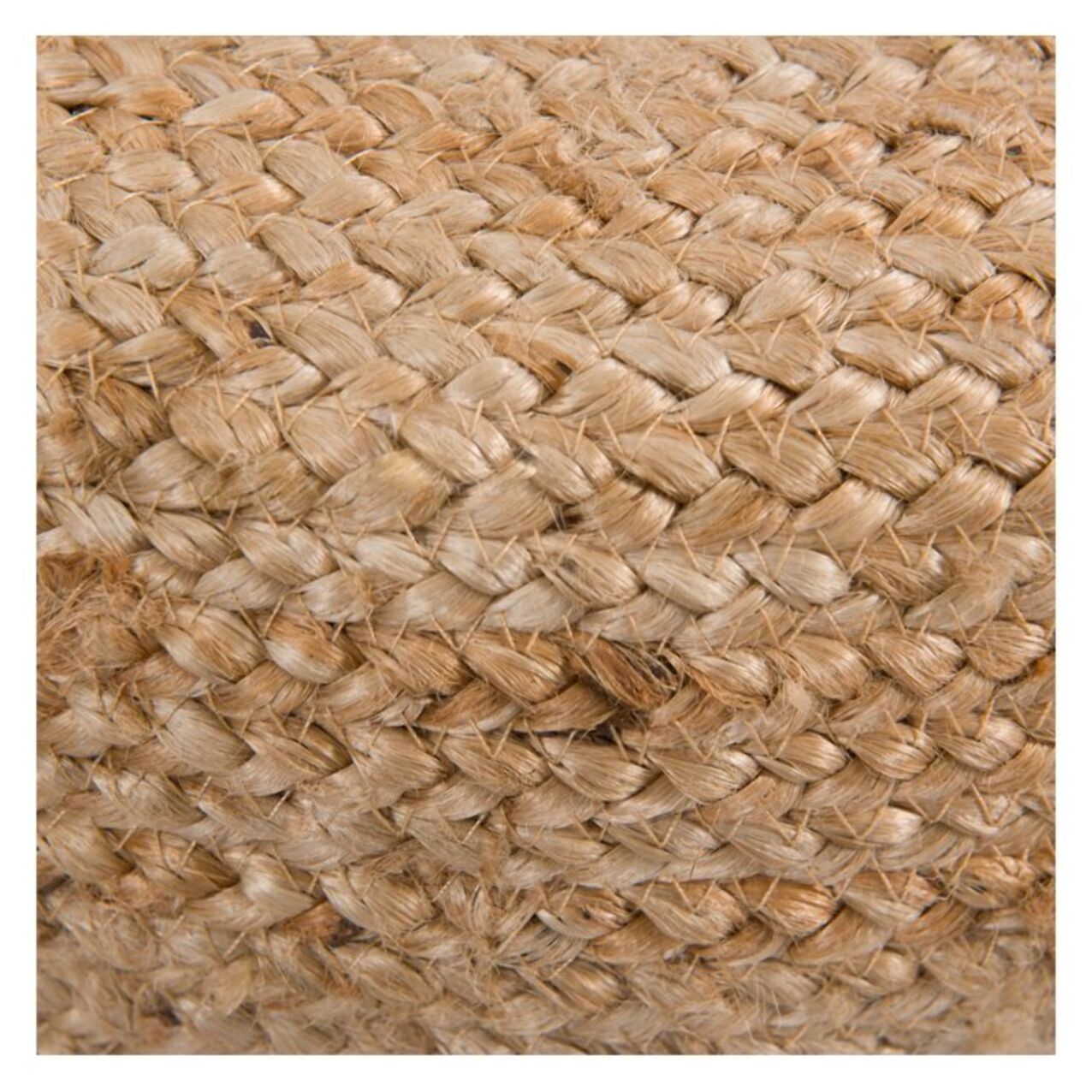 Pouf rond en jute beige D40 cm - Katy