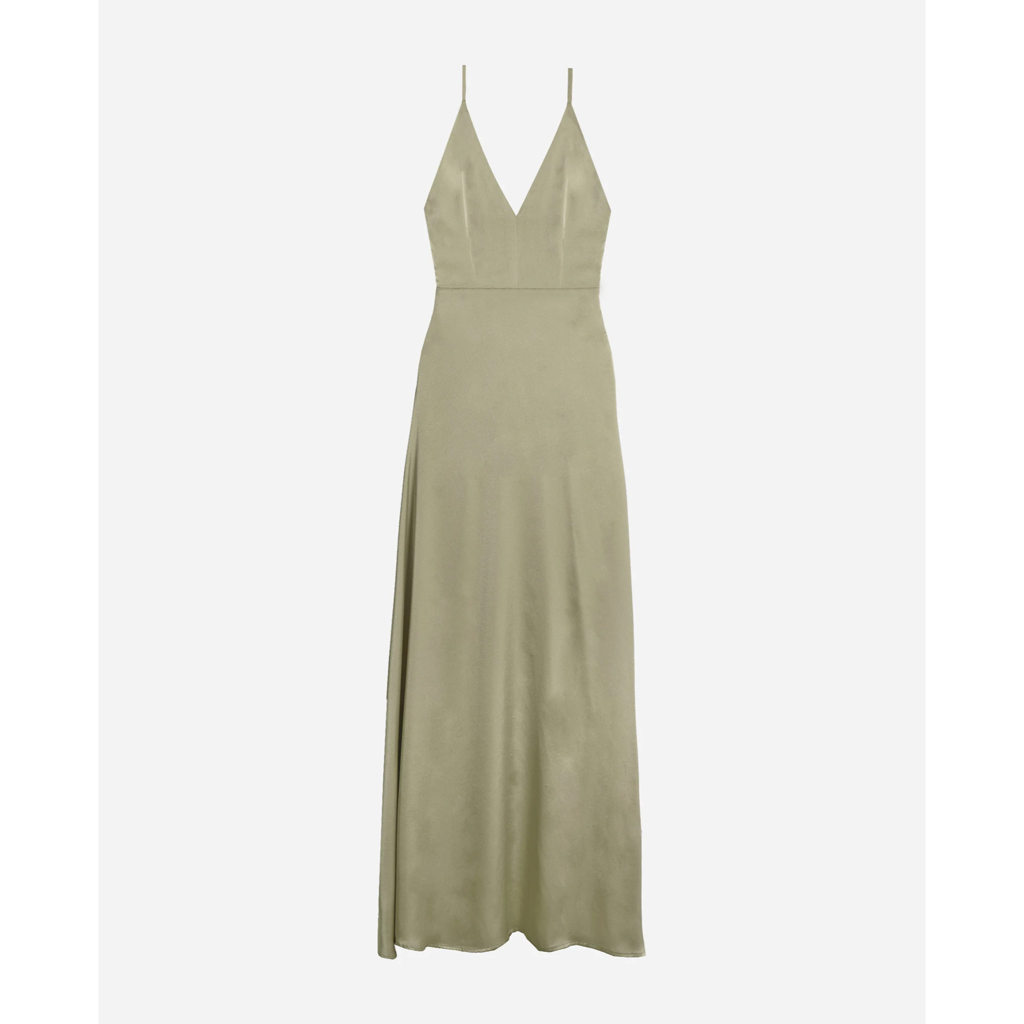 Vestido largo satinado