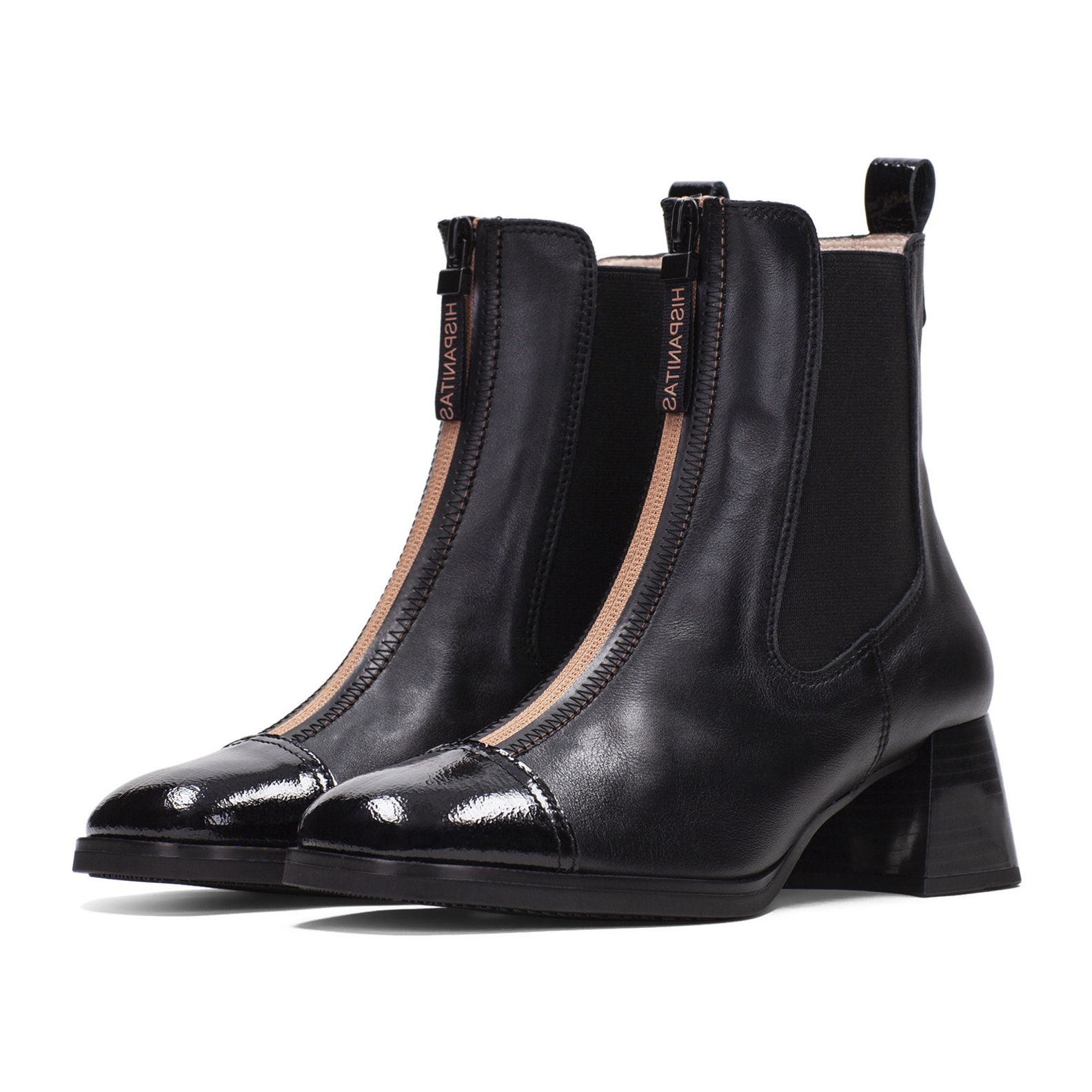 Botin Milan Negro 5 cm