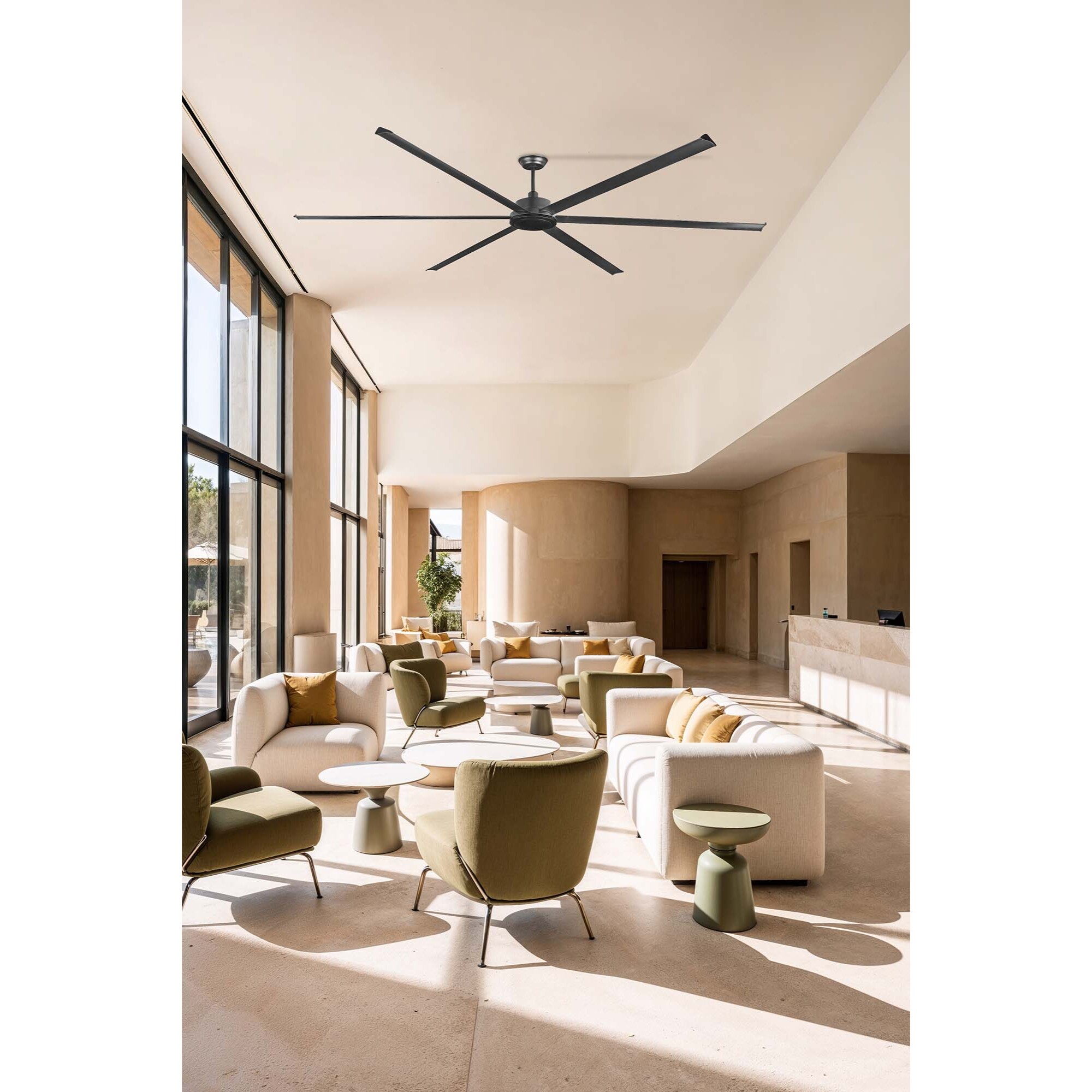 ROTTERDAM 30 XXL Ventilateur de plafond noire