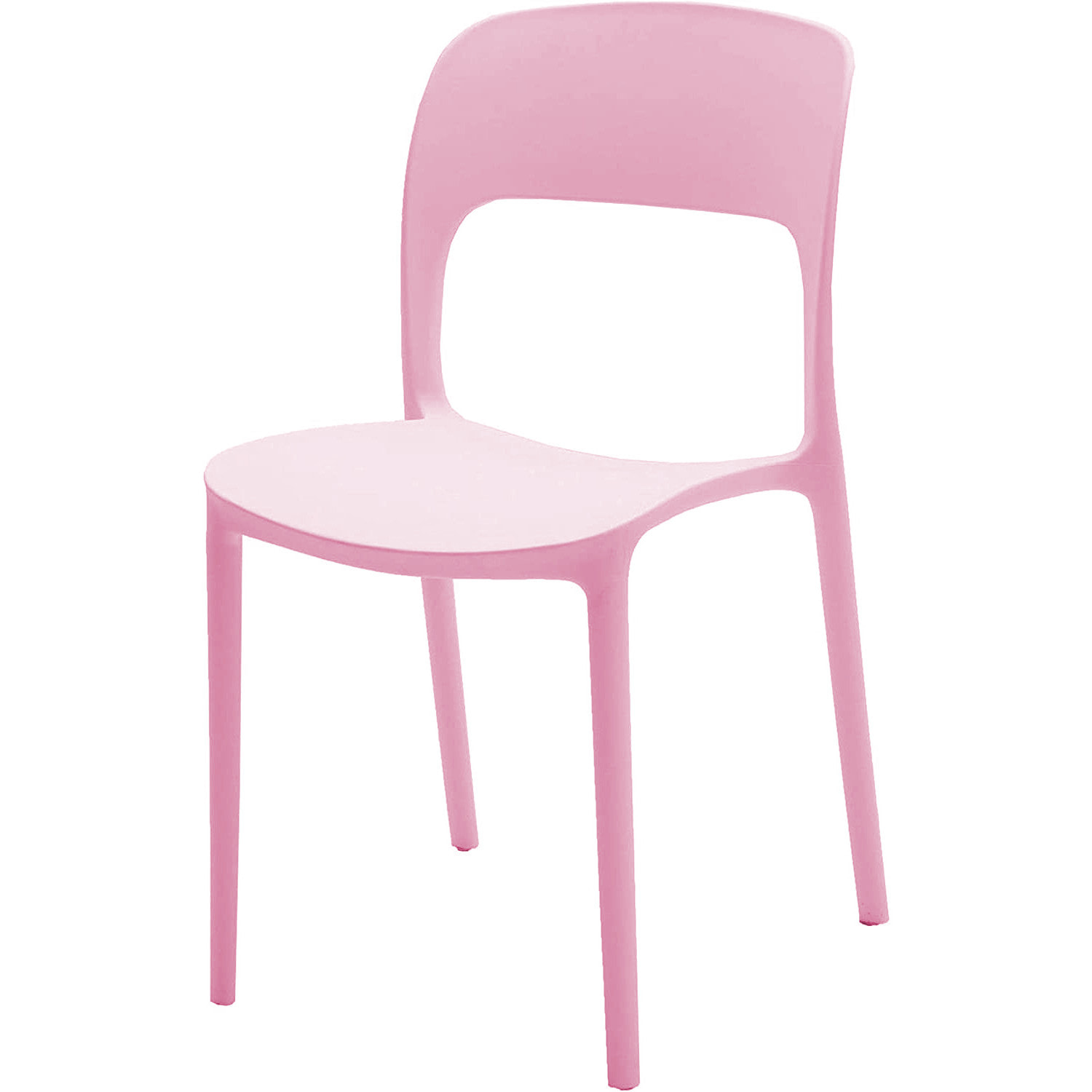 Set di 4 sedie FUERTEVENTURA in polipropilene rosa