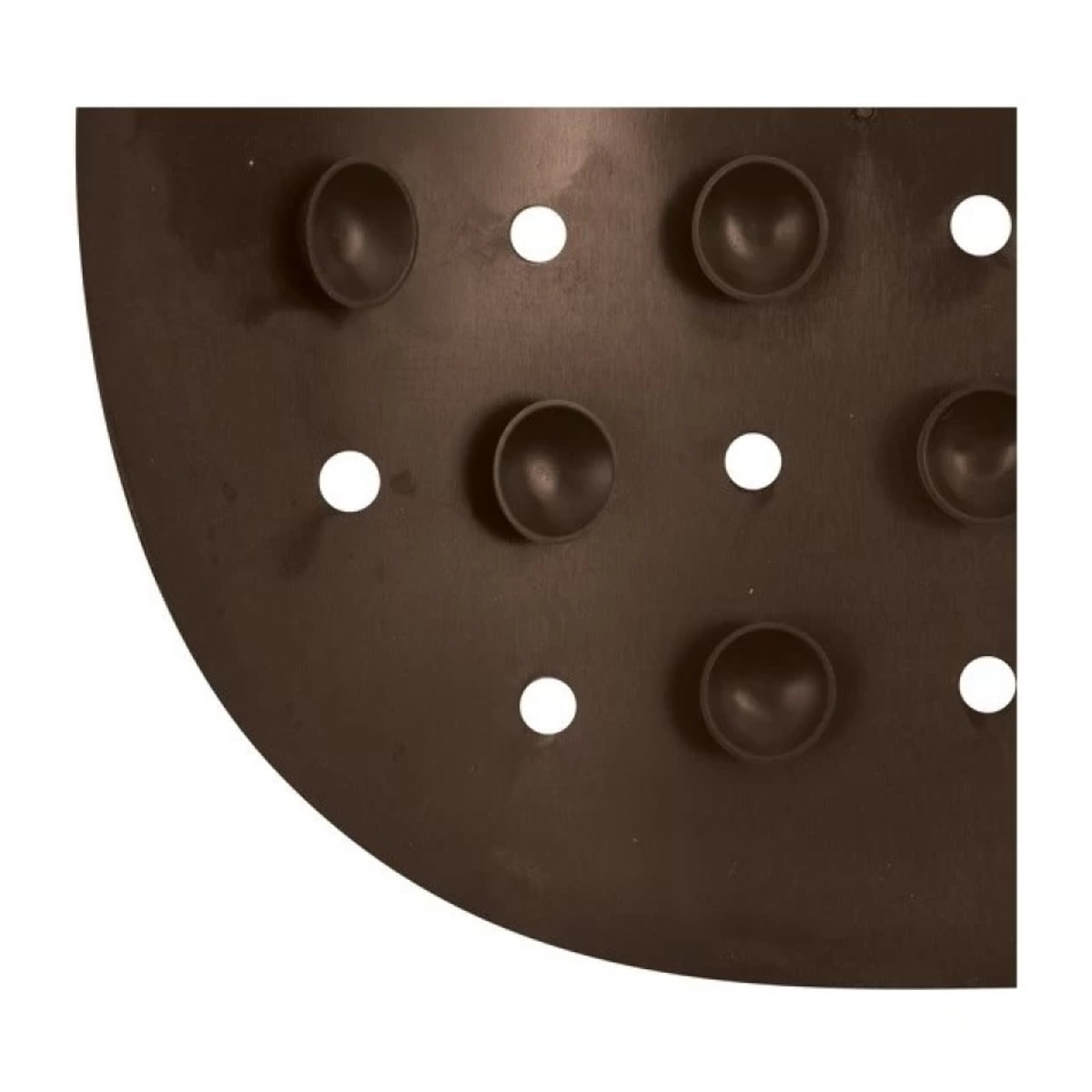 Tapis Fond de douche antidérapant Caoutchouc CLASS 54x54cm Chocolat MSV