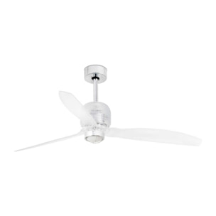 DECO FAN M LED Ventilatore cromo DC