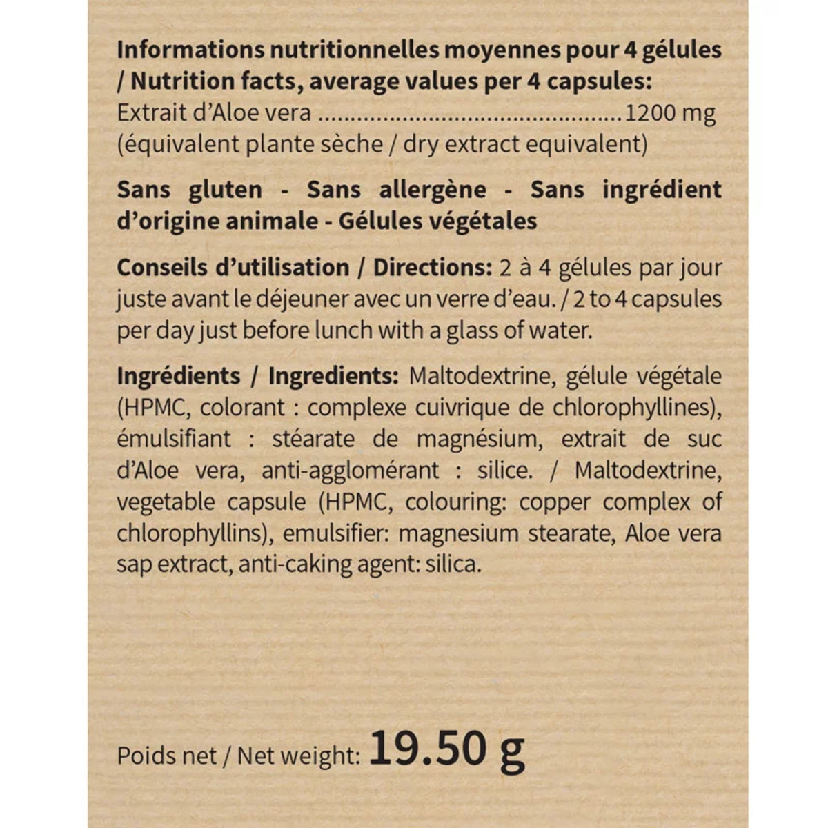 NUTRI EXPERT - Aloe Vera - Favorise le Confort Digestif -100% Extrait de Suc d'Aloe Vera - Soutient la Santé Gastro-intestinale - Sans Gluten ni Allergène - Vegan - Actif breveté - Lot de 3 produits