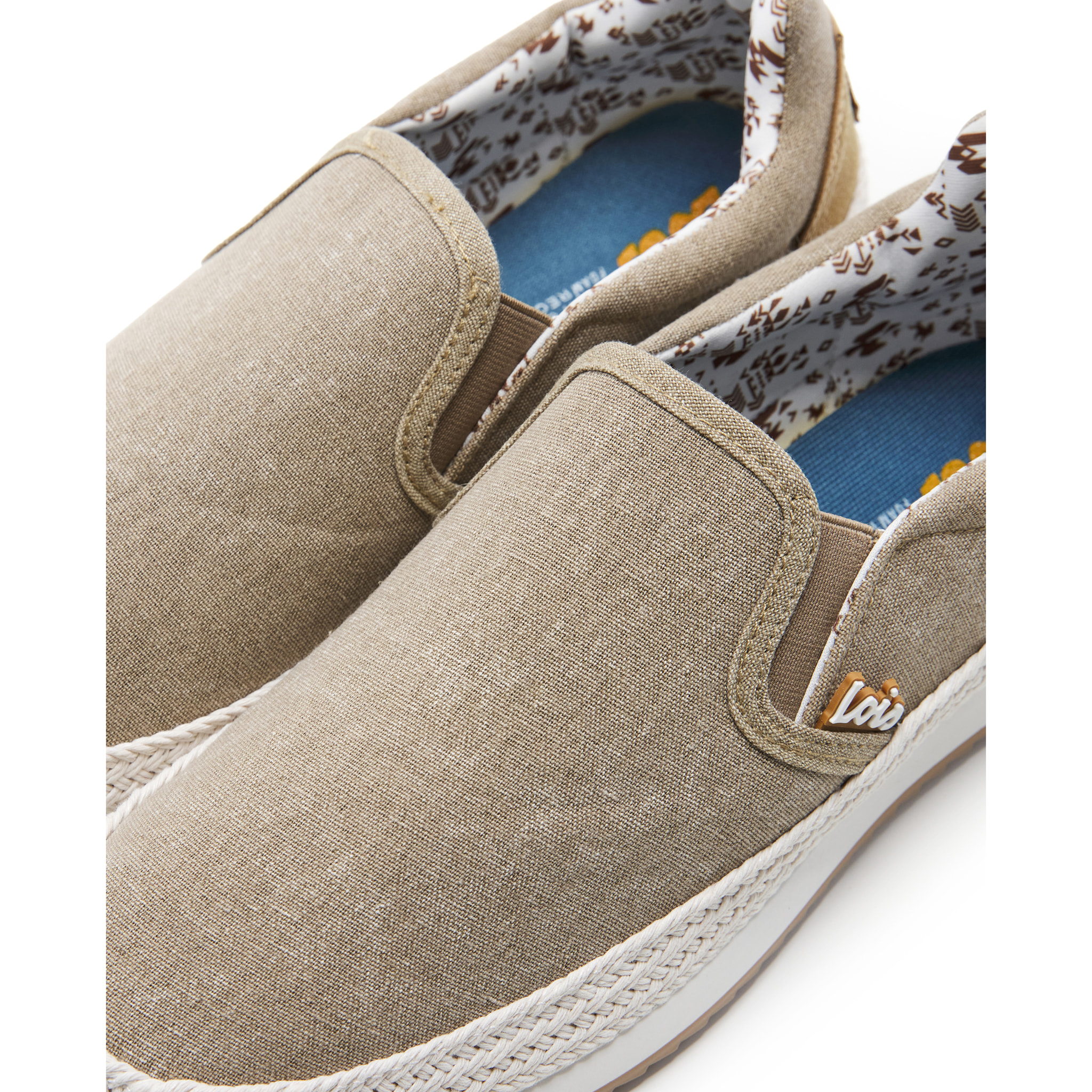 Bamba yute textil tipo slip-on Lois