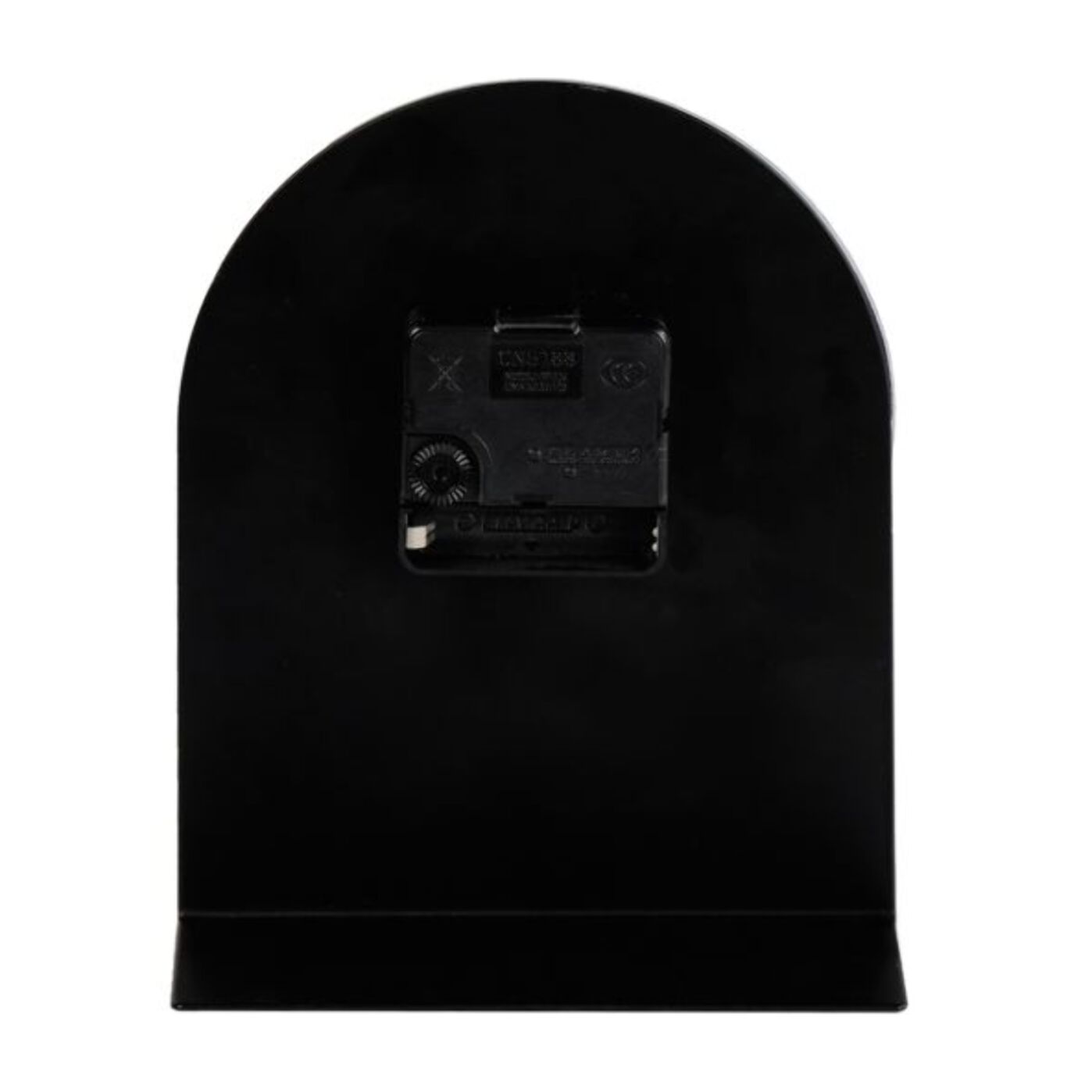 Horloge Minimaliste en Métal Noir avec Miroir - Design Élégant H. 18 cm - TIME