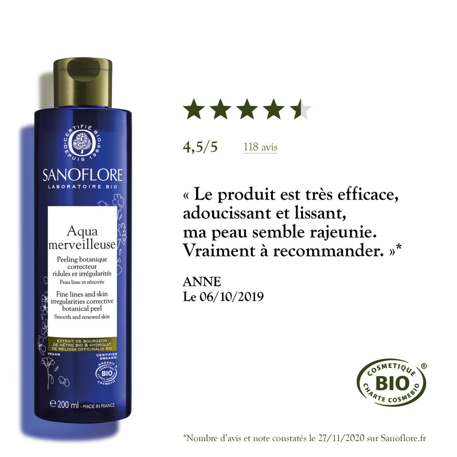 Aqua Merveilleuse - Peeling Botanique Régénérant 200 ml