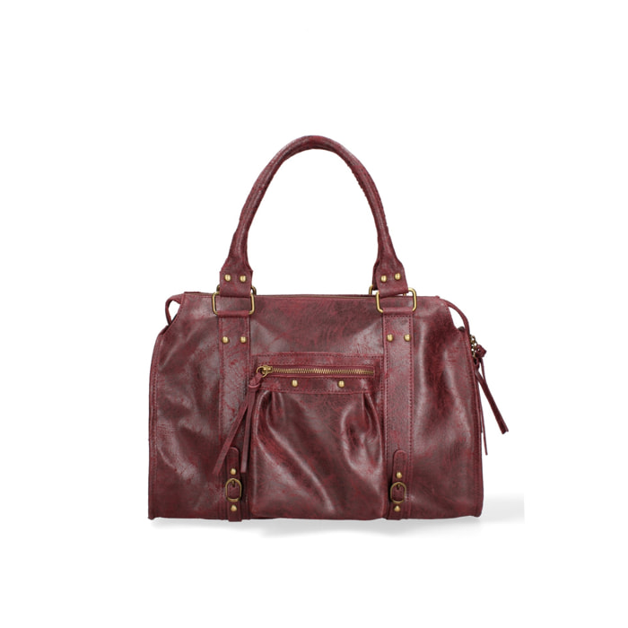 Borsa a spalla da donna - Modello Elara - Vera pelle - 41.0 x 28.0 x 13.0 cm