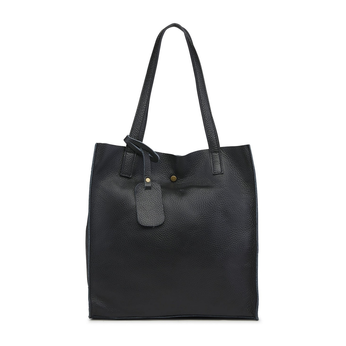 Borse Donna colore Nero-in pelle Made in Italy 33x38x15cm