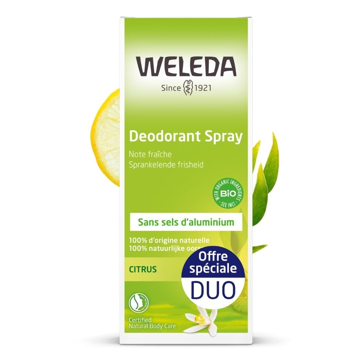 WELEDA - Duo Déodorant au Citrus - 2x100 ml