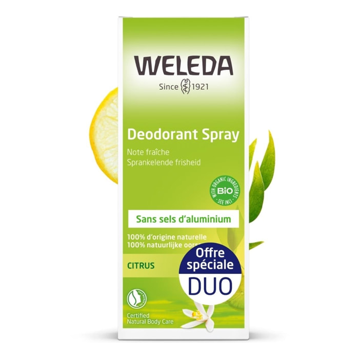 WELEDA - Duo Déodorant au Citrus - 2x100 ml
