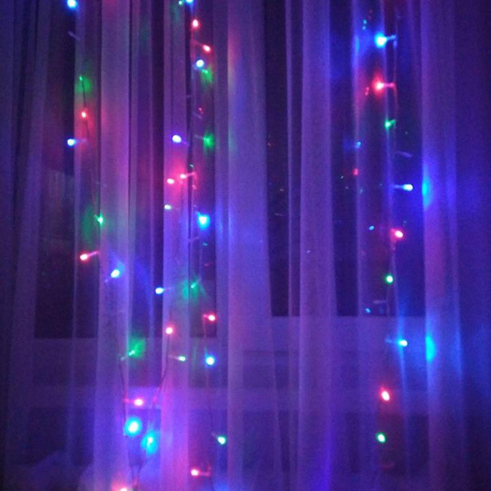 Guirnalda de 400 luces led multicolor con controlador - 8 metros de longitud