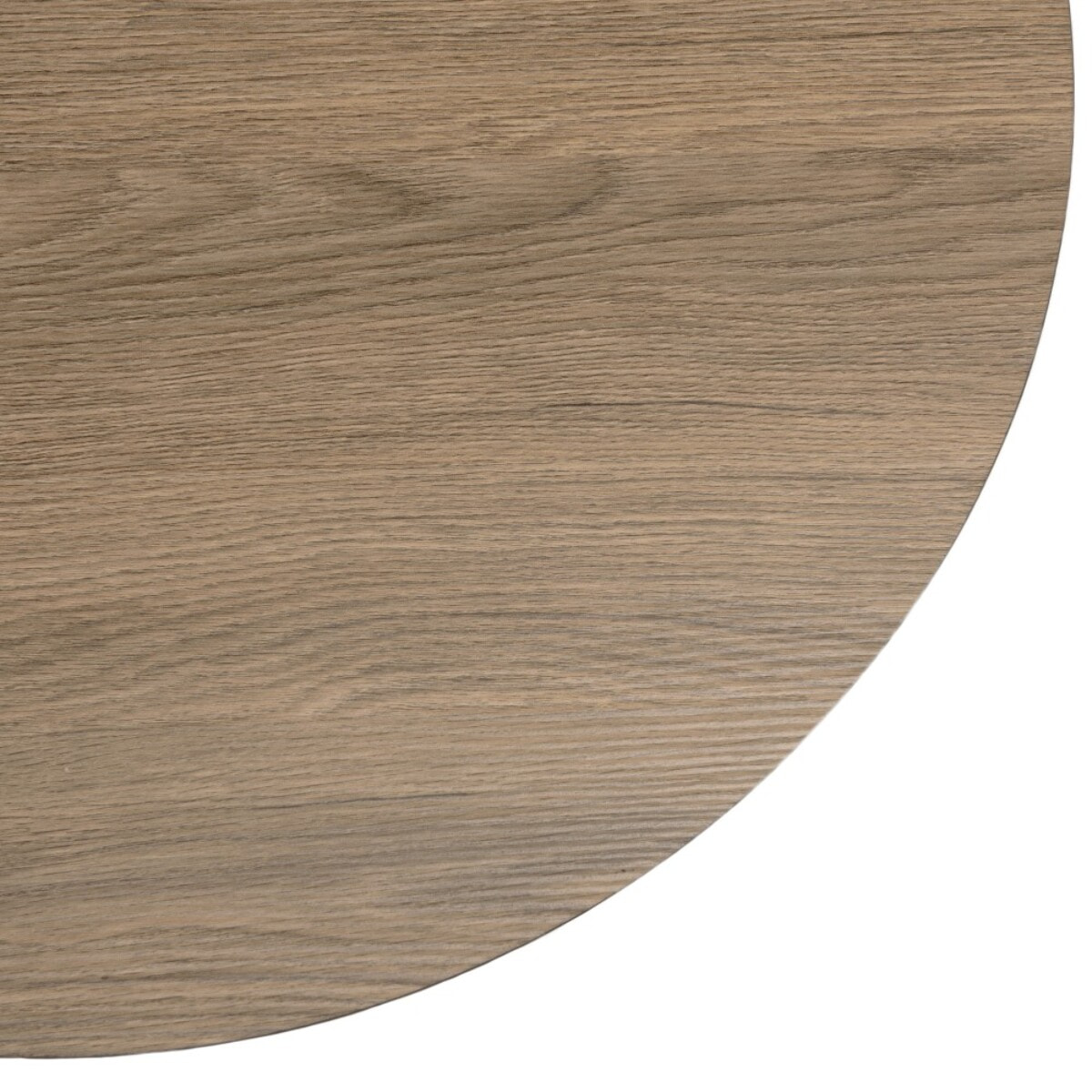 JULIA - Table basse ronde 60x60cm, couleur mocha, pieds métal noir
