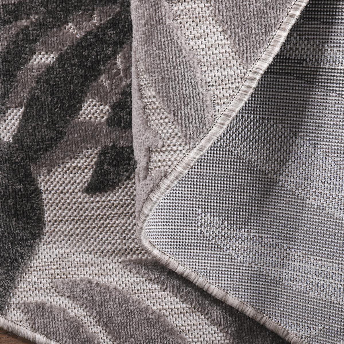 Tapis extérieur tissé kilim rond SULU