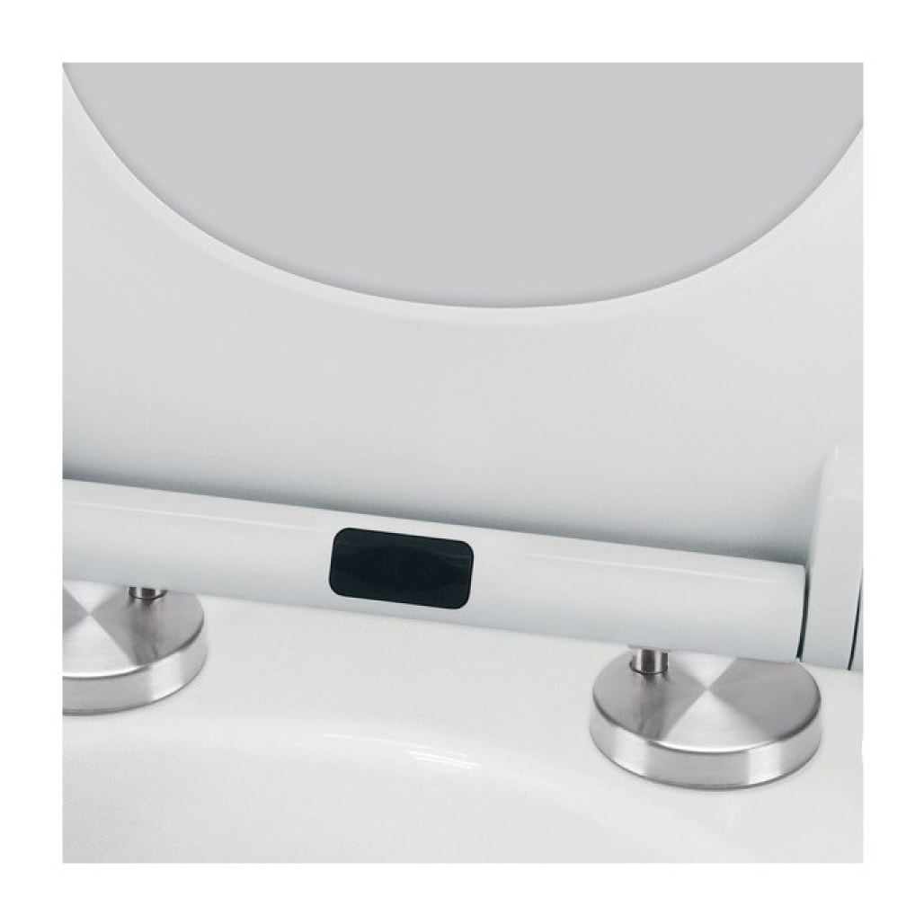 Abattant wc EASY CLIP Thermo Dur Blanc - Charnières Inox Spirella