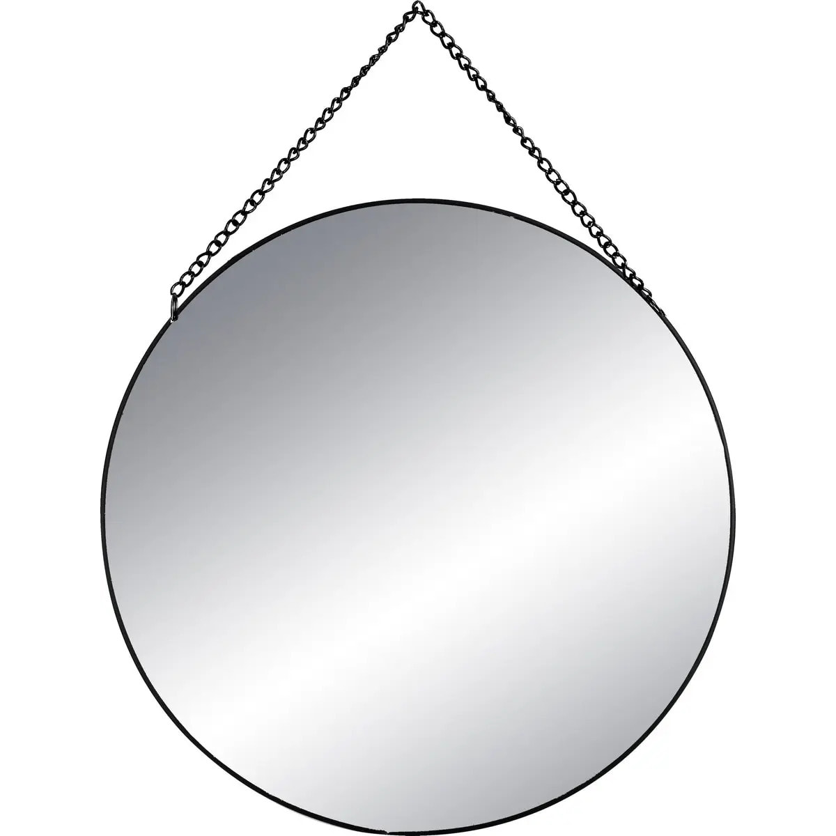Set de 3 miroirs ronds noir D20/24/29cm