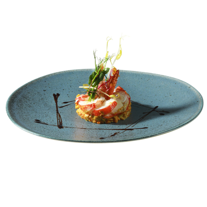 Nina Bleu - 6 assiettes plates