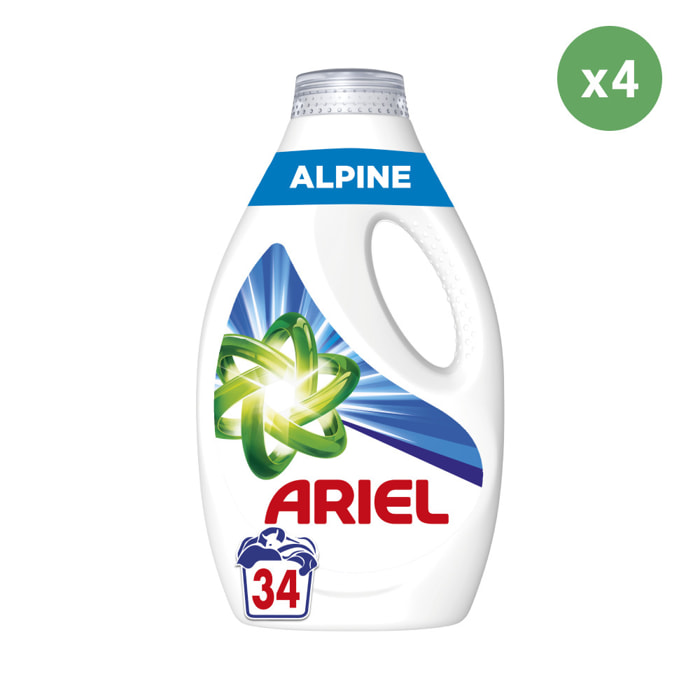 4x34 Lavages Alpine, Lessive Liquide Ariel