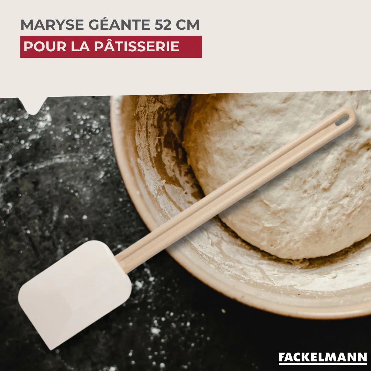 Maryse de pâtisserie et de cuisine manche en résine de 52 cm Fackelmann