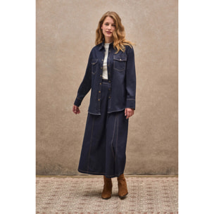 Camicia jeans blu relaxed fit