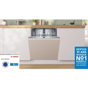 Lave vaisselle encastrable BOSCH SMV26AX01F Série 2, VarioSpeed Plus