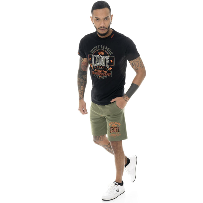 Pantalón corto de algodón para hombre Leone Military 1947