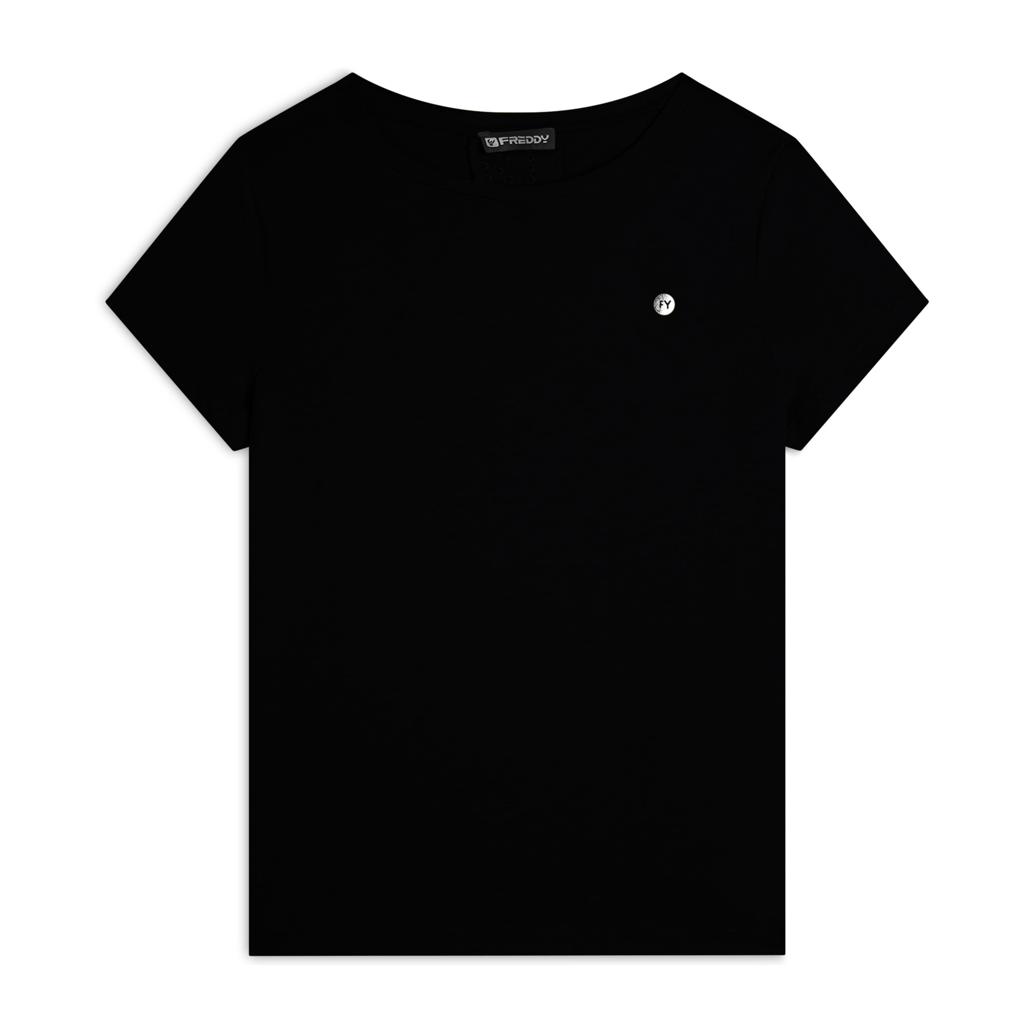 T-shirt con inserto posteriore in Sangallo