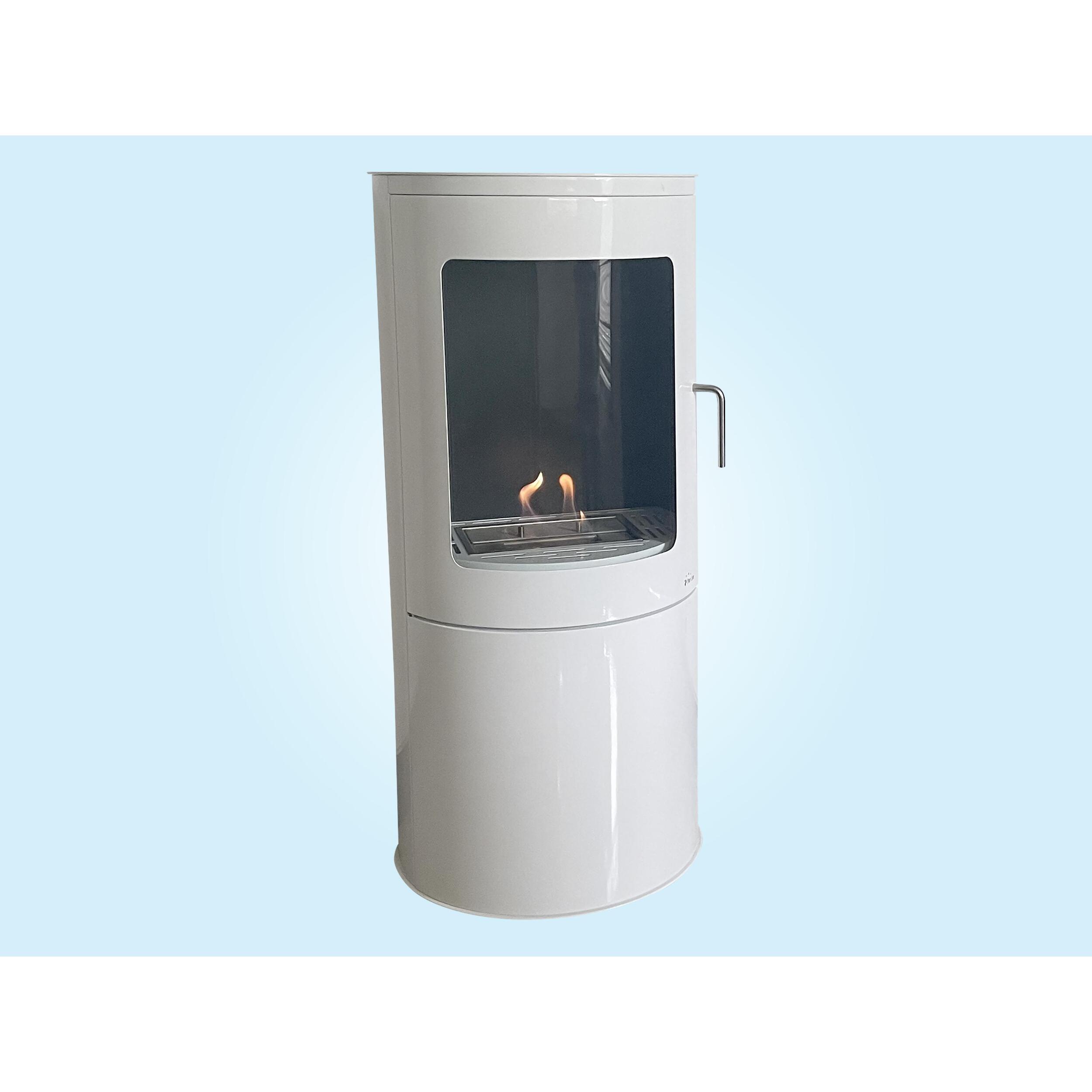 Estufa de etanol en acero puerta de cristal templado BESTFIRE COMPACT W PURLINE 3000 W
